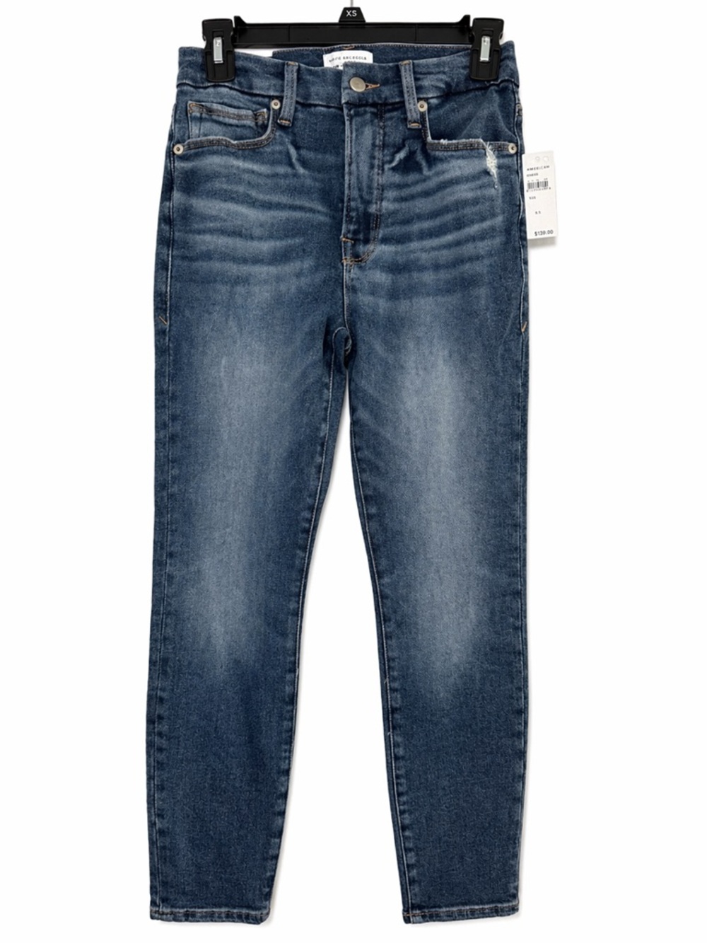 NWT Good American Good Waist Skinny Cropped Jeans